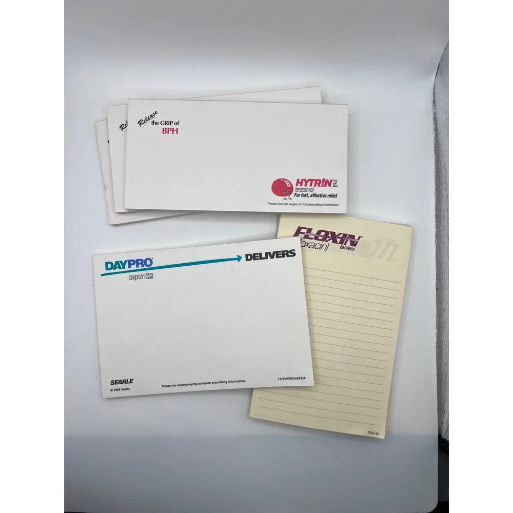 Assorted Lot Of Pharmaceutical Drug Rep Advertising‎ Promo Note Pads/Post Its